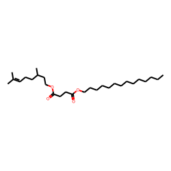 Succinic acid, 3,7-dimethyloct-6-en-1-yl tetradecyl ester