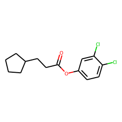 3-Cyclopentylpropionic acid, 3,4-dichlorophenyl ester