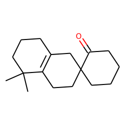 Spiro[8,8-dimethyl-1,2,3,4,5,6,7,8-octahydronaphthalene-3,2'-cyclohexanone-1']