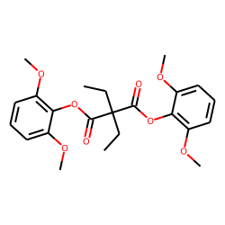 Diethylmalonic acid, di(2,6-dimethoxyphenyl) ester