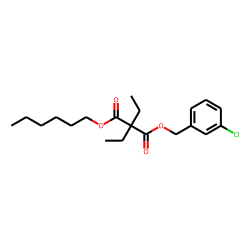 Diethylmalonic acid, 3-chlorobenzyl hexyl ester