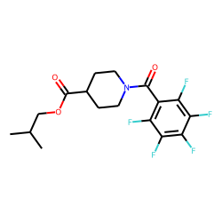 Isonipecotic acid, N-pentafluorobenzoyl-, isobutyl ester
