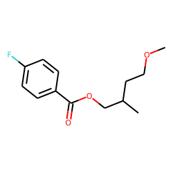 4-Fluorobenzoic acid, 4-methoxy-2-methylbutyl ester