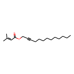3-Methyl-2-butenoic acid, tridec-2-ynyl ester