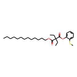 Diethylmalonic acid, 2-methylthiophenyl tridecyl ester