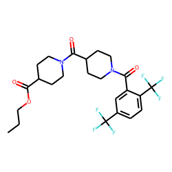 Isonipecotinoylisonipecotic acid, N'-(2,5-di(trifluoromethyl)benzoyl)-, propyl ester