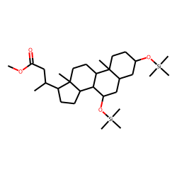 Norchenodeoxycholic acid, trimethylsilyl ether-methyl ester