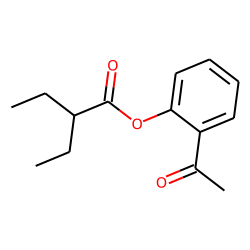 2-Ethylbutyric acid, 2-acethylphenyl ester