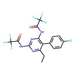 5-(4-Chlorophenyl)-6-ethylpyrimidine-2,4-diamine, N,N'-bis(trifluoroacetyl)-