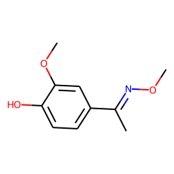 Acetophenone, 4-hydroxy-3-methoxy, O-methyloxime