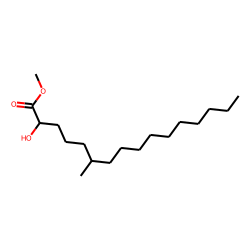 Hexadecanoic acid, 2-hydroxy-6-methyl, methyl ester