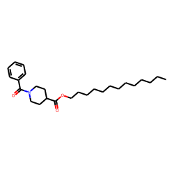 Isonipecotic acid, N-benzoyl-, tridecyl ester