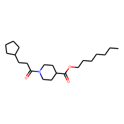 Isonipecotic acid, N-(3-cyclopentylpropionyl)-, heptyl ester