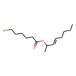 6-Bromohexanoic acid, oct-3-en-2-yl ester