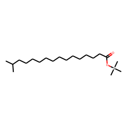 Isoheptadecanoic acid, TMS