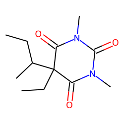 2,4,6(1H,3H,5H)-Pyrimidinetrione, 5-ethyl-1,3-dimethyl-5-(1-methylpropyl)-