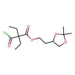 Diethylmalonic acid, monochloride, 2-(3,3-dimethyl-2,4-oxacyclopentyl)ethyl ester
