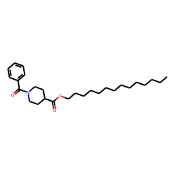 Isonipecotic acid, N-benzoyl-, tetradecyl ester