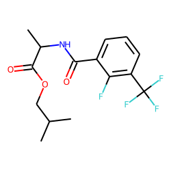 D-Alanine, N-(2-fluoro-3-trifluoromethylbenzoyl)-, isobutyl ester