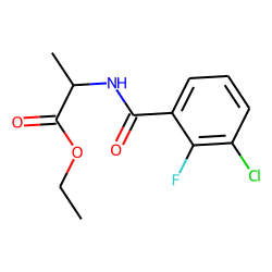 D-Alanine, N-(3-chloro-2-fluorobenzoyl)-, ethyl ester