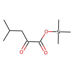2-Ketoisocaproic acid, trimethylsilyl ester