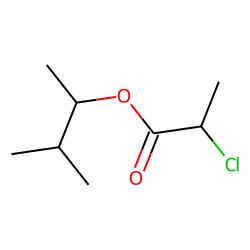 Propanoic acid, 2-chloro, 1,2-dimethylpropyl ester