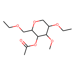 Acetic acid 5-ethoxy-2-ethoxymethyl-4-methoxy-tetrahydro-pyran-3-yl ester