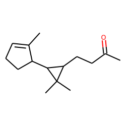 4-[2,2-Dimethyl-3-(5-methylcyclopenta-1,4-dien-1-yl)-cyclopropyl]-butan- 2-one