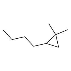 1,1-dimethyl-2-butyl-cyclopropane