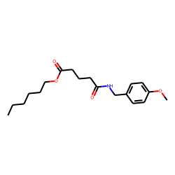 Glutaric acid, monoamide, N-(4-methoxybenzyl)-, hexyl ester