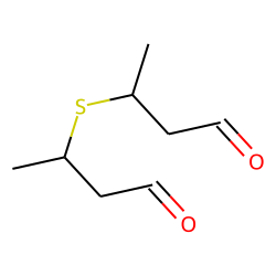 3-(1-Methyl-3-oxo-propylsulfanyl)-butyraldehyde