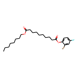Sebacic acid, 2-bromo-4-fluorophenyl octyl ester