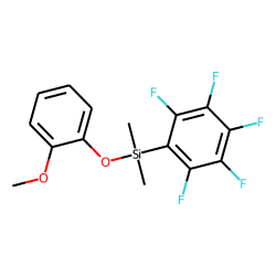 2-Methoxyphenol, dimethylpentafluorophenylsilyl ether