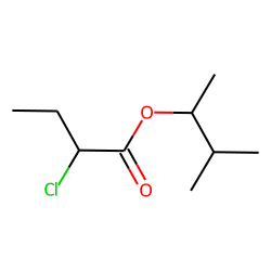 Butanoic acid, 2-chloro, 1,2-dimethylpropyl ester
