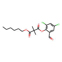 Dimethylmalonic acid, 2,4-dichloro-6-formylphenyl hexyl ester