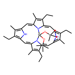 Silica-1,3,5,8-tetramethyl-2,4,6,7-tetraethylporphyrine complex, bis-OTMS