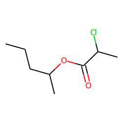 Propanoic acid, 2-chloro-, 1-methylbutyl ester