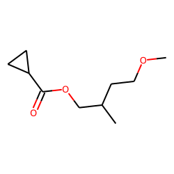Cyclopropanecarboxylic acid, 4-methoxy-2-methylbutyl ester