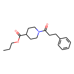 Isonipecotic acid, N-(3-phenylpropionyl)-, propyl ester
