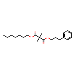 Dimethylmalonic acid, heptyl 3-phenylpropyl ester