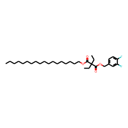 Diethylmalonic acid, 3,4-difluorobenzyl octadecyl ester