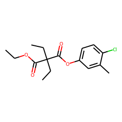 Diethylmalonic acid, 4-chloro-3-methylphenyl ethyl ester