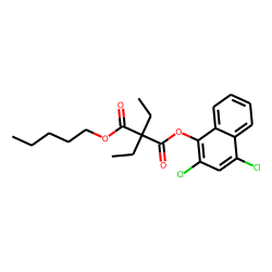 Diethylmalonic acid, 2,4-dichloronaphth-1-yl pentyl ester