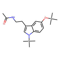 Indole, 3-(2-acetaminoethyl), 5-hydroxy, TMS