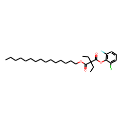 Diethylmalonic acid, 2-chloro-6-fluorophenyl pentadecyl ester