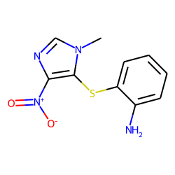 Imidazole, 5-(o-aminophenylthio)-1-methyl-4-nitro-