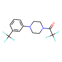 1-(m-Trifluoromethylphenyl)piperazine, 4-trifluoroacetyl-