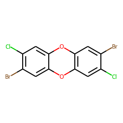 Dibenzodioxin, 2,7-dibromo-, 3,8-dichloro-