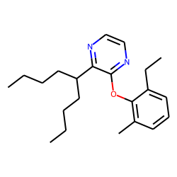 2-(2-Methyl-6-ethylphenoxy)-3-(5-nonyl) pyrazine