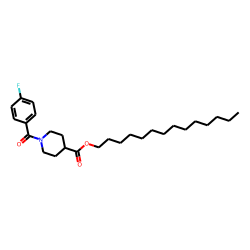 Isonipecotic acid, N-(4-fluorobenzoyl)-, tetradecyl ester